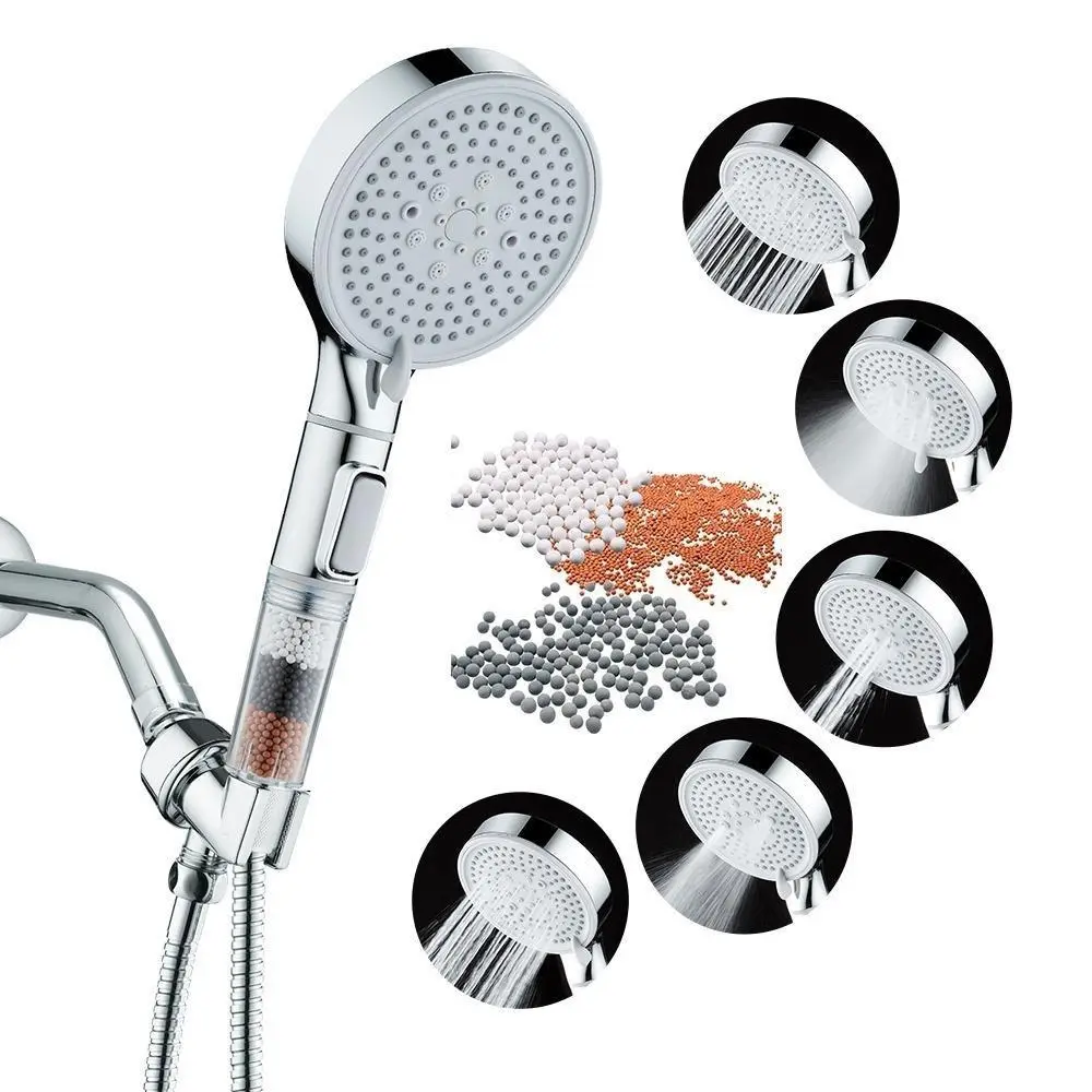 20-Stage Filter Shower Head & 1.5m Hose for Healthier Skin & Hair shower  head