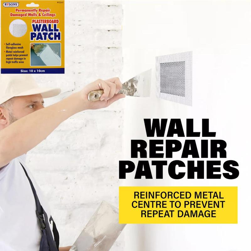 Self Adhesive Wall Repair Patch 10x10cm Mesh Drywall Ceilings Plastering 1