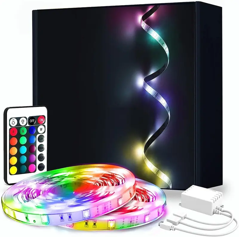 15m led Strip Lights with Remote & App Control, Music Sync with Mic ( 2x 7.5Mx ) 0