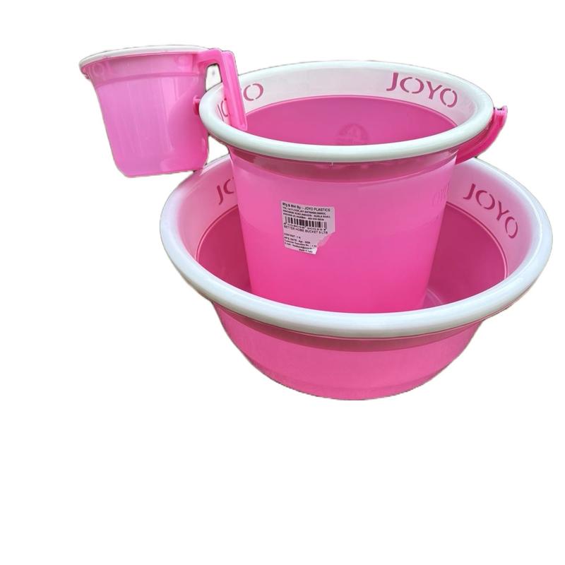 Joyo Bucket Bowl and Jug Set - 13L Bucket and 40cm Bowl with 1100ml Jug - Drinkware 1