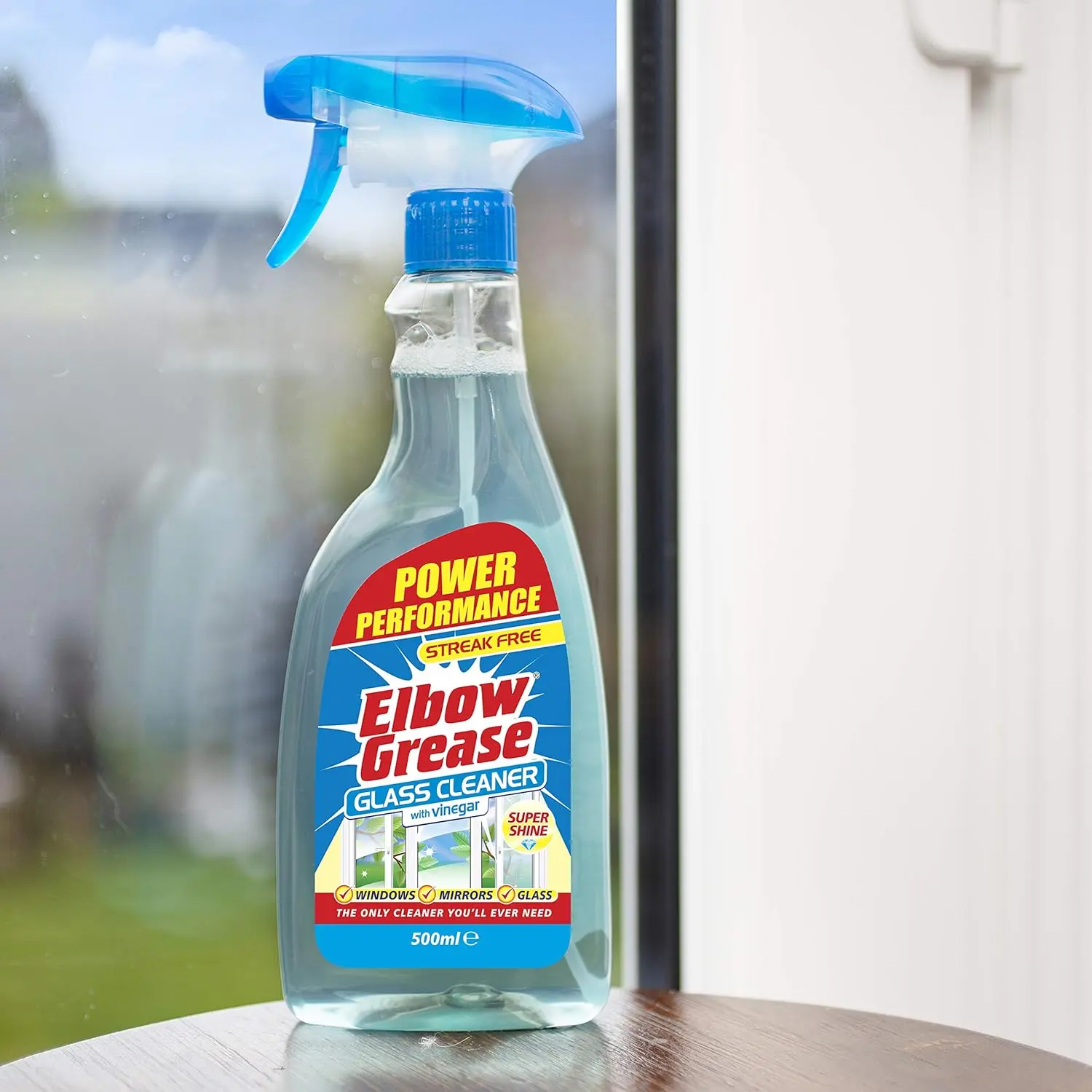 Window Cleaning Equipment Grease Glass Cleaner with Vinegar - 500 ml - Household