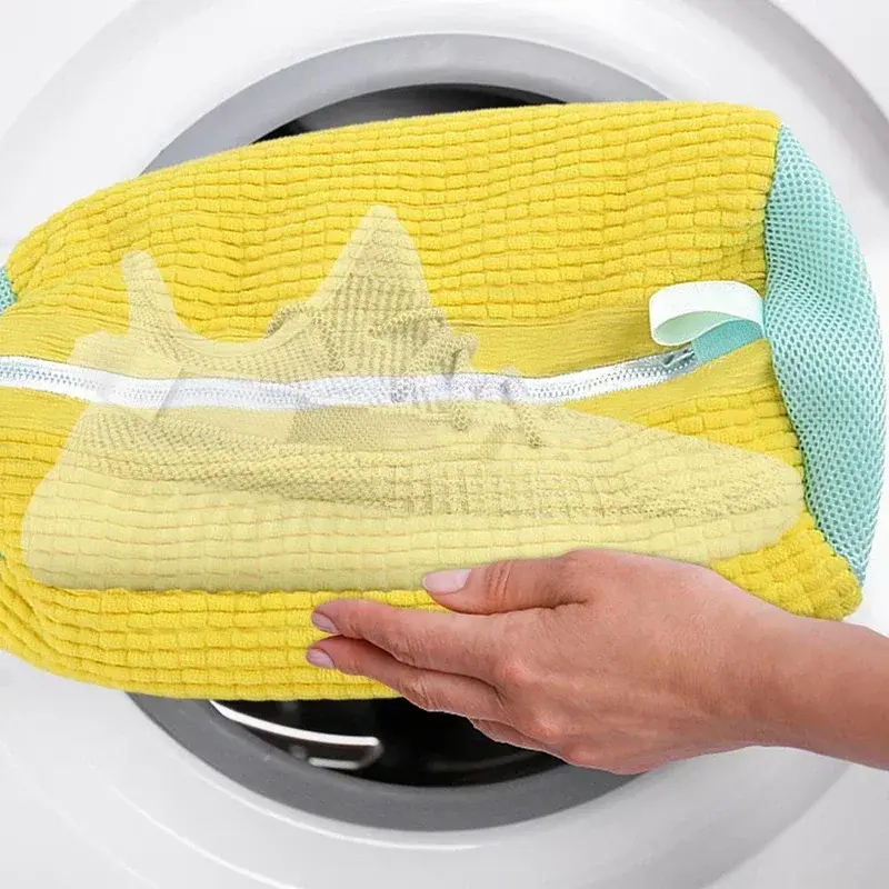 Washing Shoes Bag Cotton Laundry Net Fluffy fibers Easily remove dirt Washing Bags Anti-deformation Shoes Clothes Organizer 3