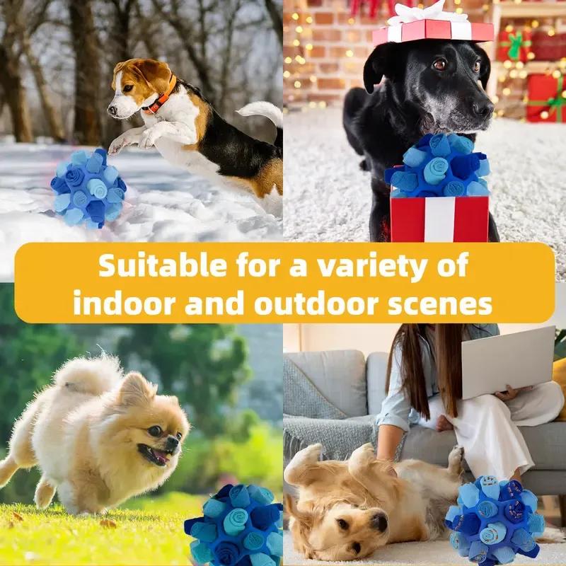 Product Introduction of Gift For Pets, Dog Sniffing Ball, 1 Count Pet Snuffle Ball, Puzzle Toy Perfect Gift for Dog, Interactive Dog Treat Balls, Encourage Natural Foraging Skills Slow Food Training 4