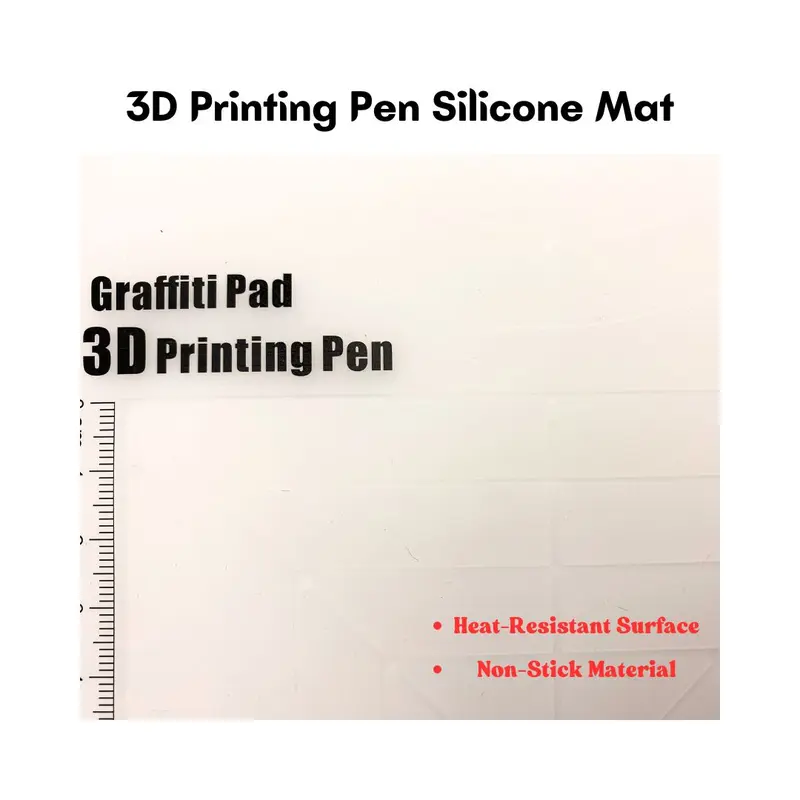 3D printing silicone stencil mat+ Help beginners to better use 3D printing pen drawing. Copy. 0