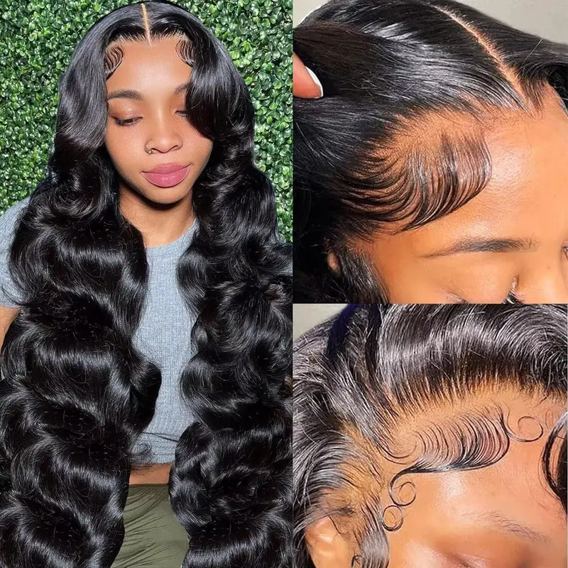Body Wave Human Hair Lace Front Wigs 360 13x4 13x6 HD Transparent Lace Frontal Wigs Human Hair 6x4 5x5 Glueless Lace Closure Wig 7