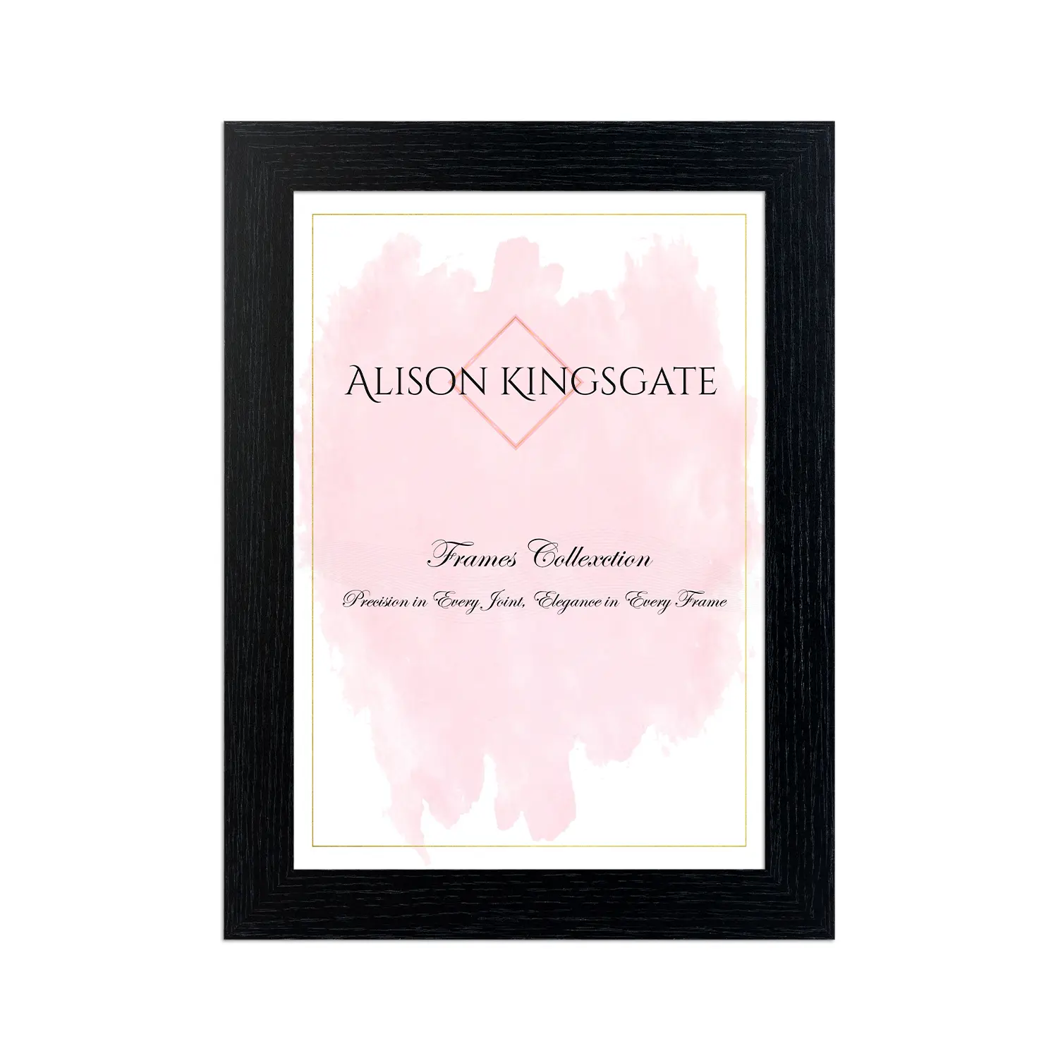 6x4'' Photo Frame, Black Photo Frame Decor, Picture Frame for Tabletop, Modern Photo Frame to Display Pictures, Landscape Portrait Photo Frame Poster Frame, Wooden Mdf Material Photo Frame 6x4 inch Picture Frame, Home Decor, Alison Kingsgate