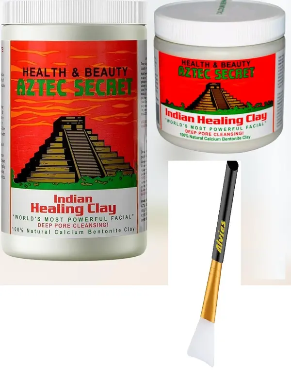 Aztec Secret Indian Healing Deep Pore Cleansing Facial & Body Mask, The Original 100% Natural Calcium Bentonite Clay, 450g or 910g Silicone Free Organic Fragrance Free 0