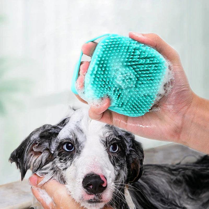 Pet Bathing Brush Soft Silicone Massager Shower Gel Bathing Brush Clean Tools Comb Dog Cat Cleaning Grooming Supplies 1