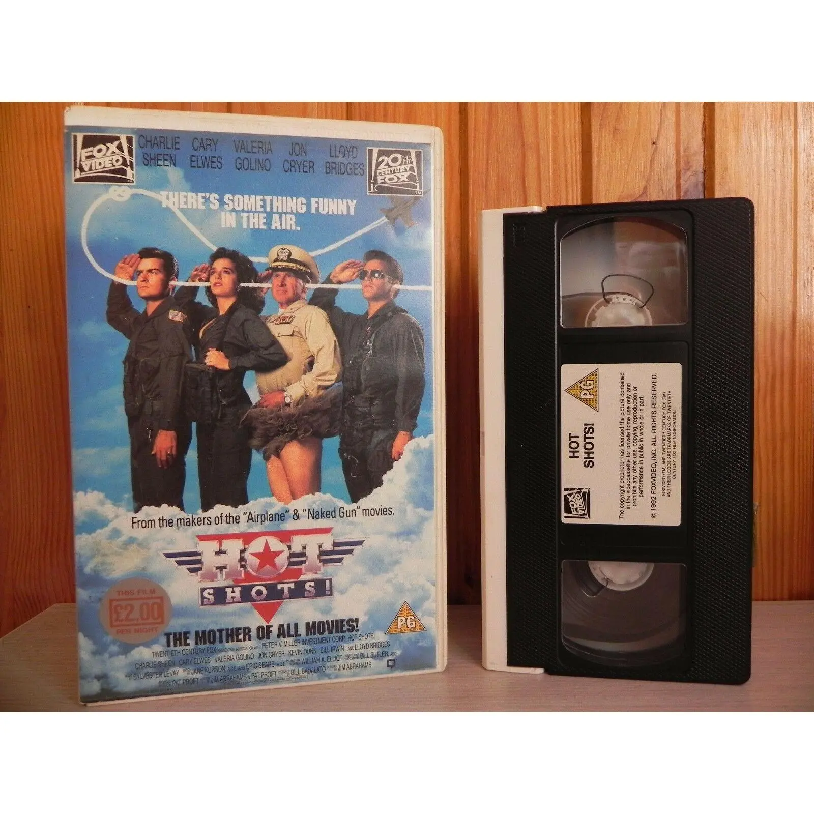 Hot Shots - Original Big Box - Ex-rental - Lampoon Comedy - Charlie Sheen - VHS