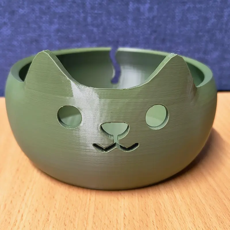 Adorable 3D Printed Cat Wool Yarn Bowl | Cute Yarn Holder 4