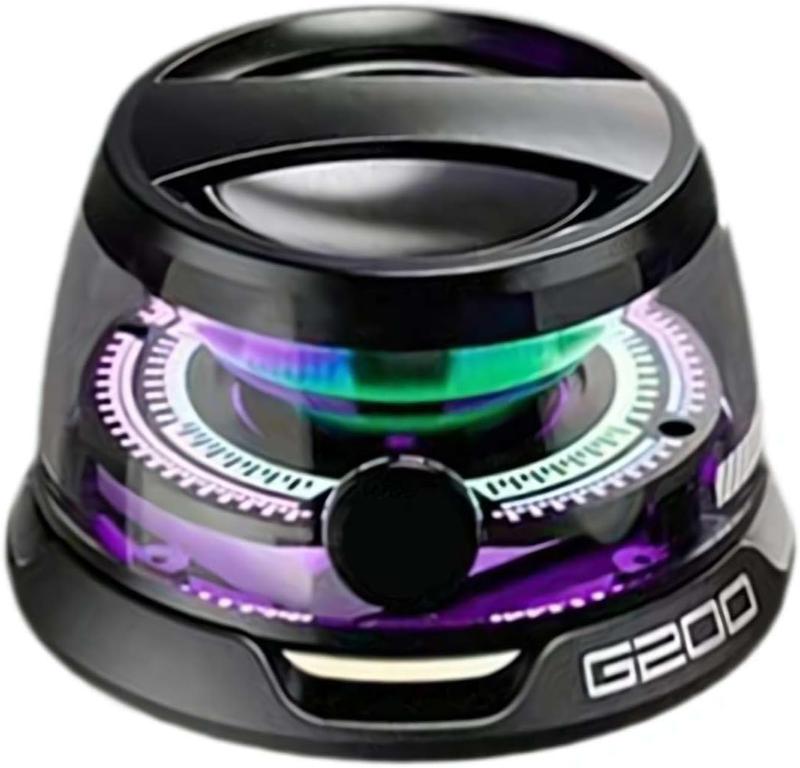 Magnetic Bluetooth Speaker, G200 Magnetic Bluetooth Speaker 5W Mini Portable Bluetooth Speaker Magnetic Phone Stand Speaker Bluetooth audio for Outdoor Travel and party (black) Smartphone 0