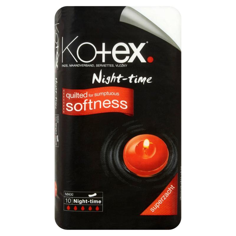 Kotex Maxi Night-Time 10 Pads X 6 1