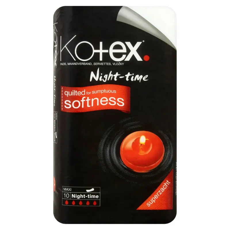 Kotex Maxi Night-Time 10 Pads X 6 1
