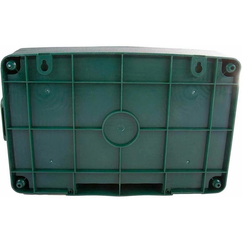 Masterplug Weatherproof Electric Box for Outdoors, 351 x 220 x 126.5 mm, green extension lead 3
