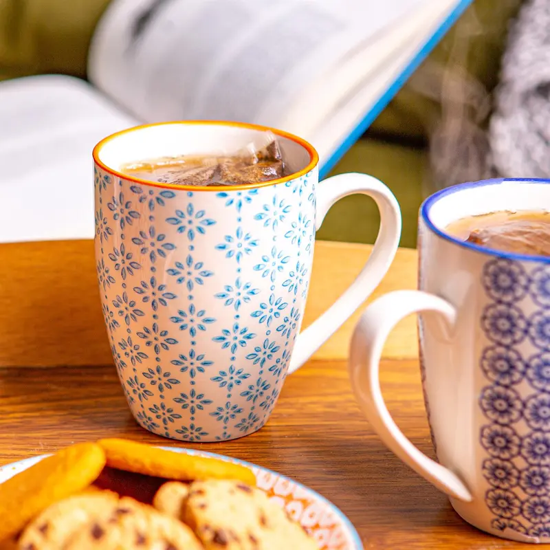 Nicola Spring Nicola Spring Hand-Printed Mug - 330ml 4