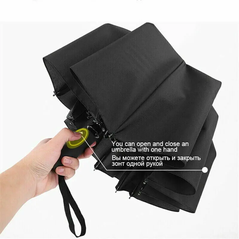 Extra Strength foldable 24 Rods Umbrella Fully Automatic Large UV Protect Rain 5