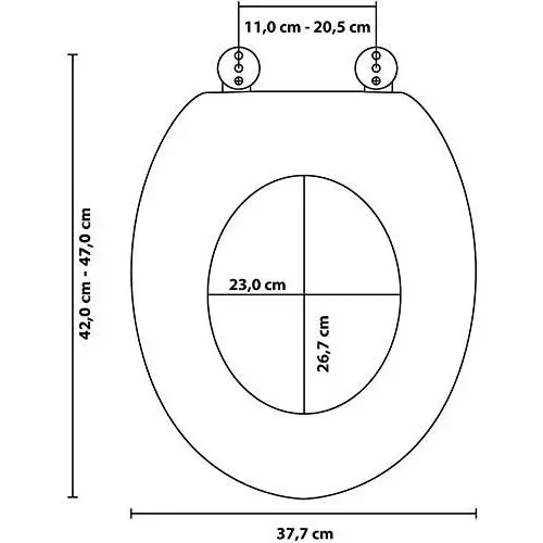 Close Toilet Seat, Wide Choice of New Toilet Seats, Stable Hinges, Easy to Mount (Dolphin) 8