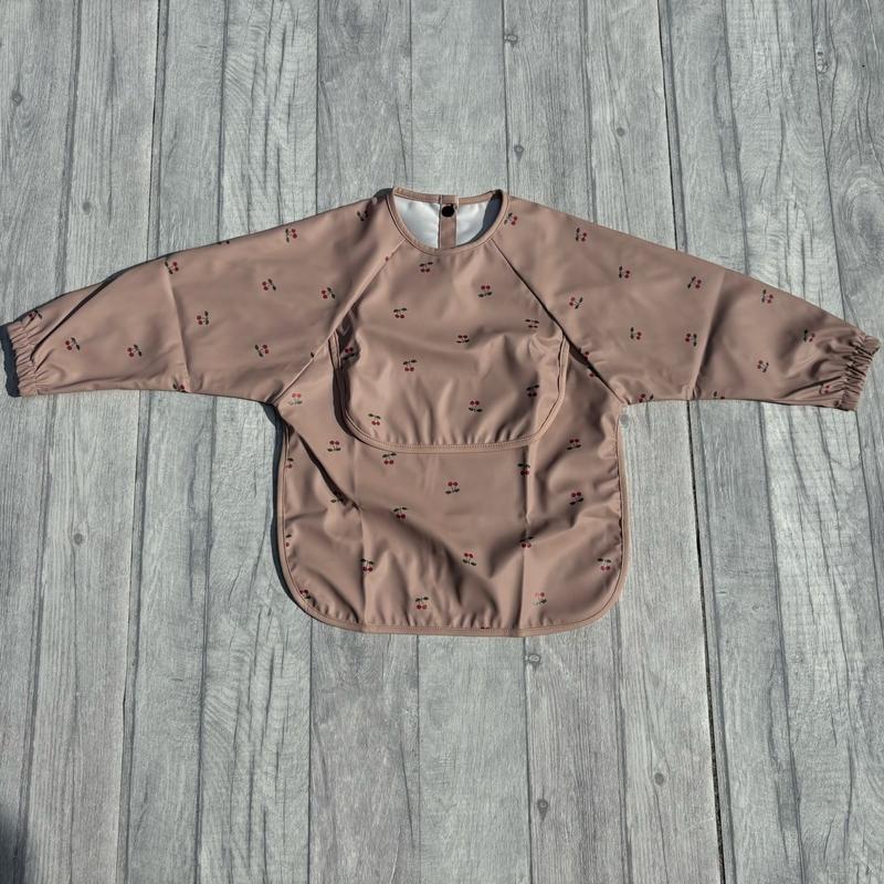 Baby and toddler long sleeve feeding bib apron 3
