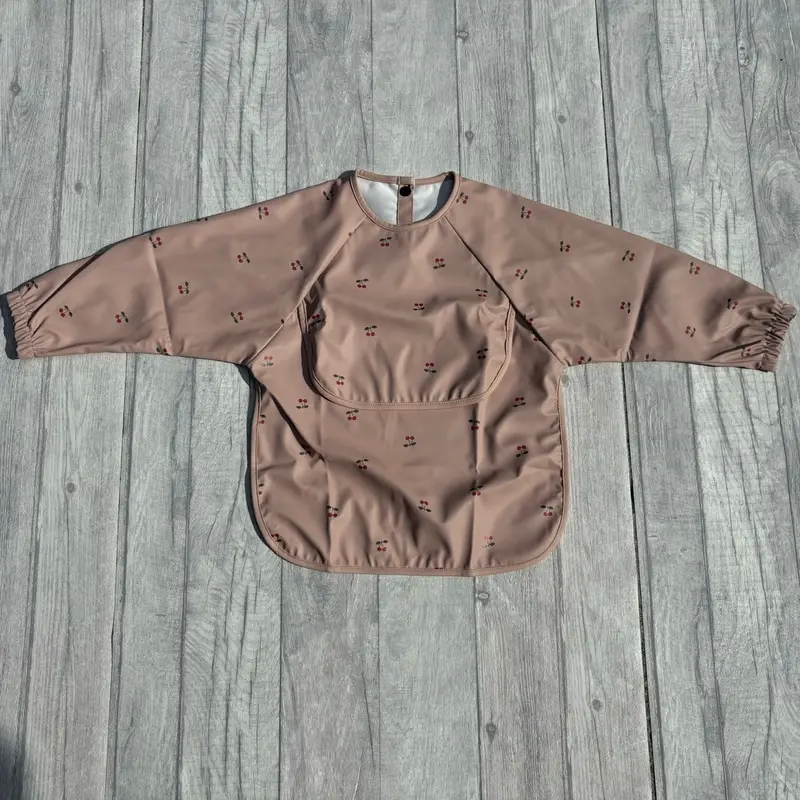 Baby and toddler long sleeve feeding bib apron 3