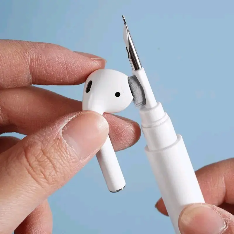 1pc Earbuds Cleaning Pen for Efficient Cleaning Metal Portable Wireless Detachable Gadget Sponge