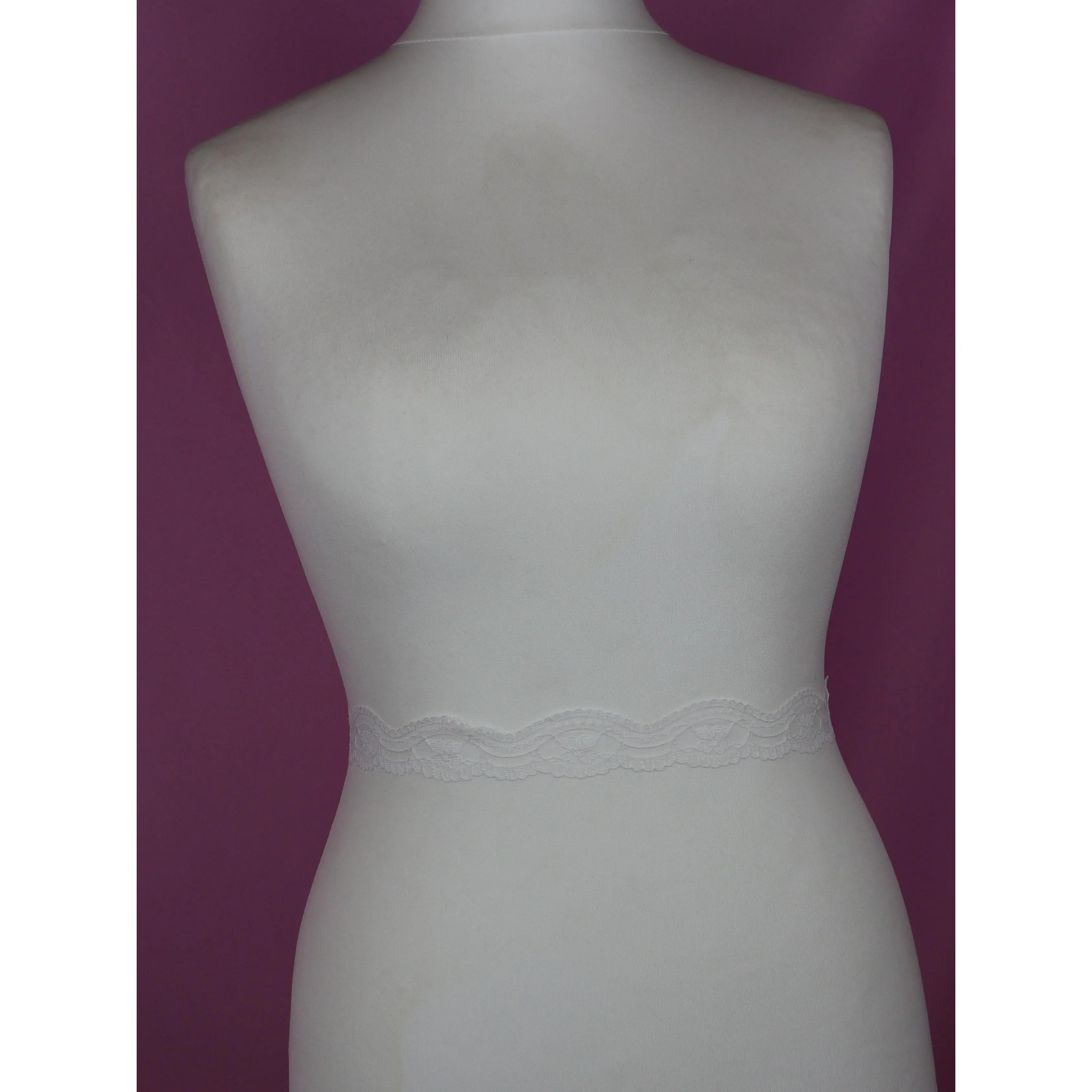 White Lace Trim - Almond