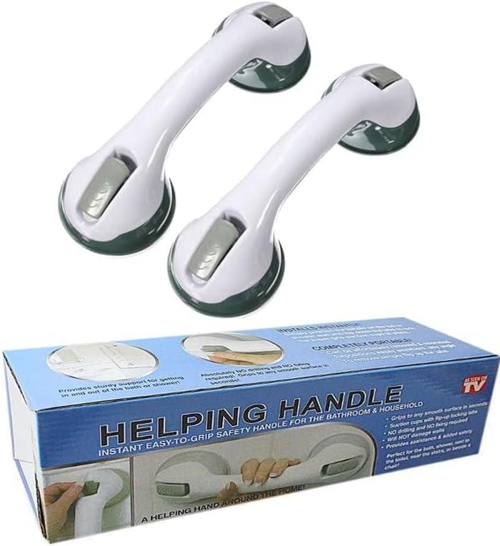 Seveston Support Grab Handle for Shower Bathroom Bathtubs Safety Grip Rail with Suction Cup Fitting Mobility Aids Safety Handle for Disabled Elderly & Handicap 5