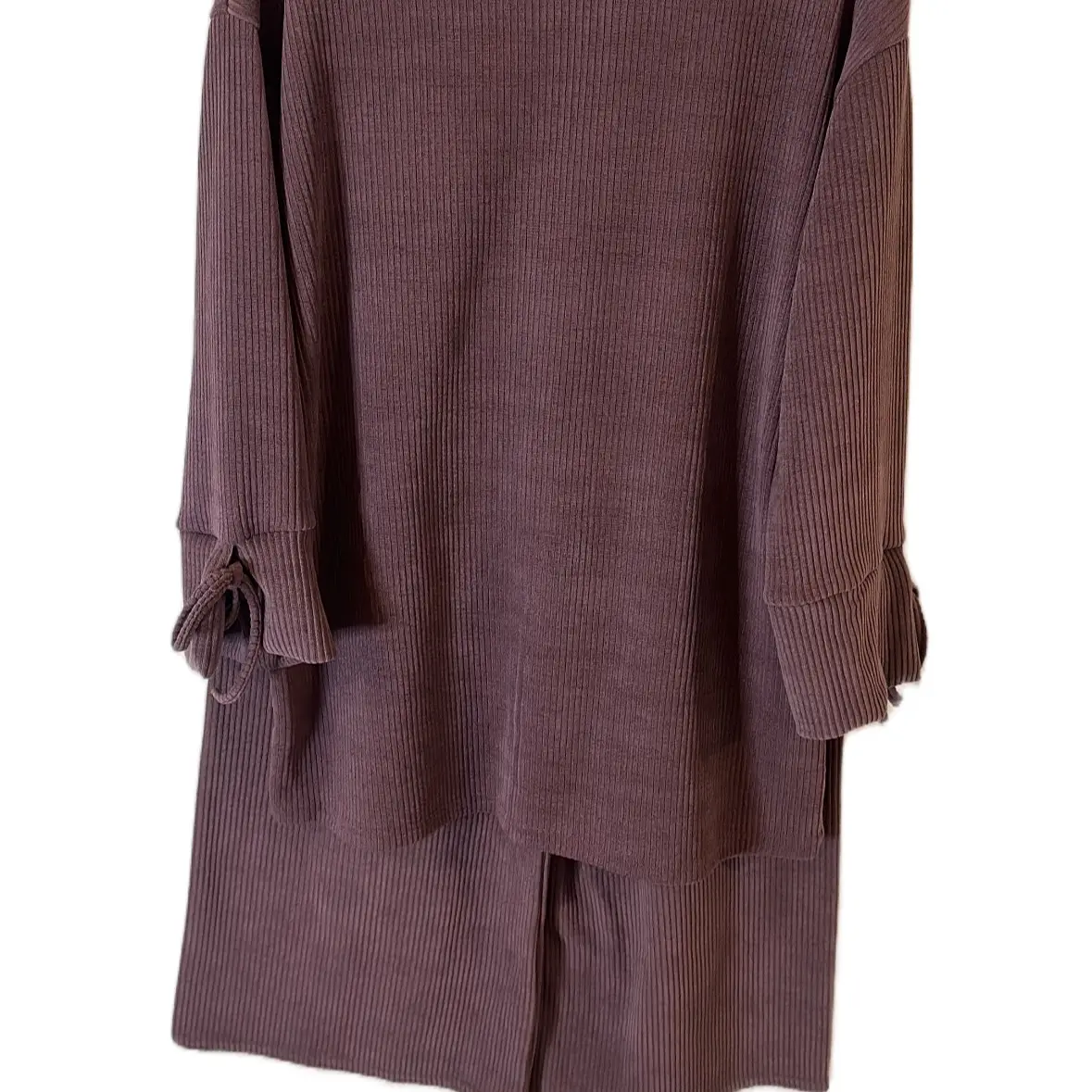 Women's Warm Corduroy Coord Set for Fall and Winter - Suits, Womenswear Comfort Long Sleeve