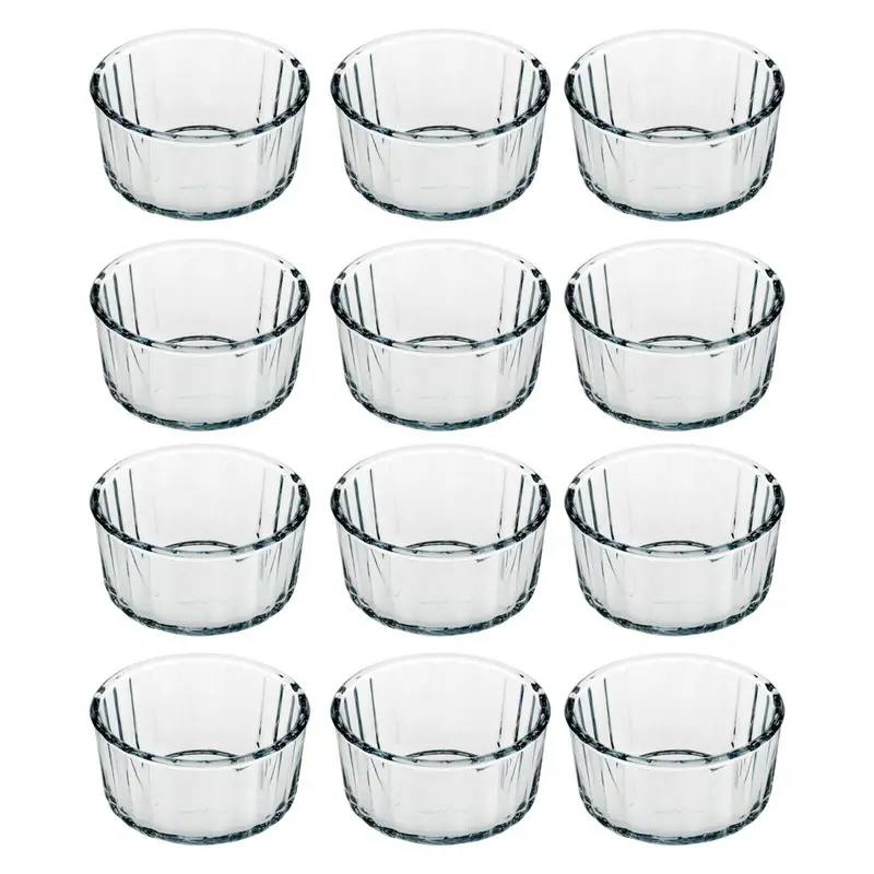 Set of 6/12 Pasabahce Souffle Bowl Glass Tableware 3
