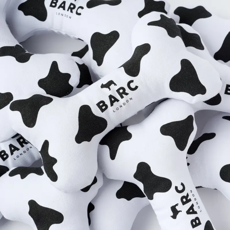 Cow Squeaky Dog Bone Toy 3