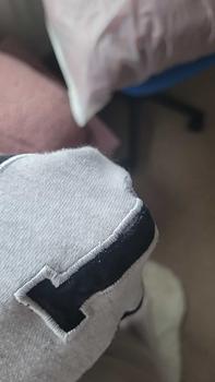 Product Review of Kaiia Logo Oversized Sweatshirt Light Grey Marl & Black from S**h B**t 2