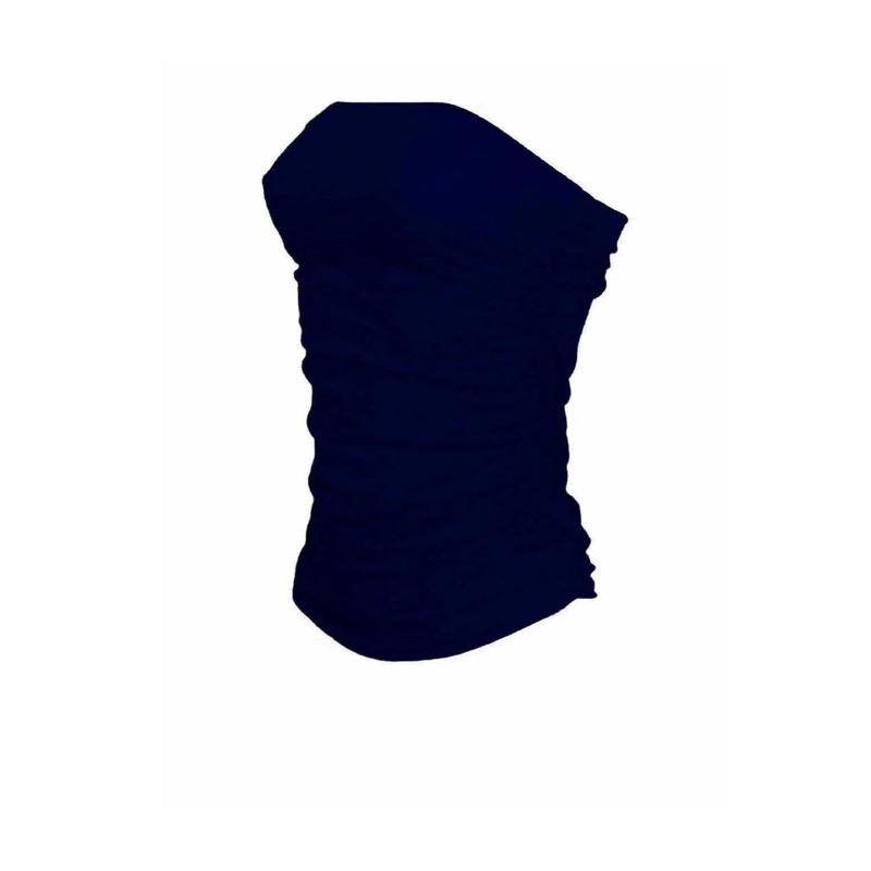 EFTINAN Womens Side Ruched Boobtube Top Ladies Stretch Bandeau Strapless Sleeveless Top white tops 6