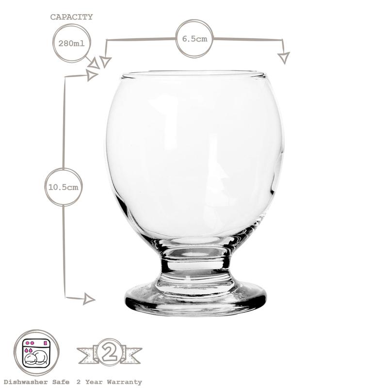 LAV Nectar Glass Tumblers - 280ml - Pack of 12 2