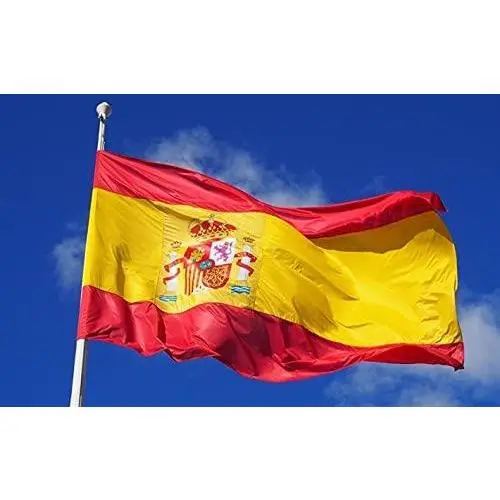 3Pcs Spain Flag 5x3ft With Eyelets Banners Set 1