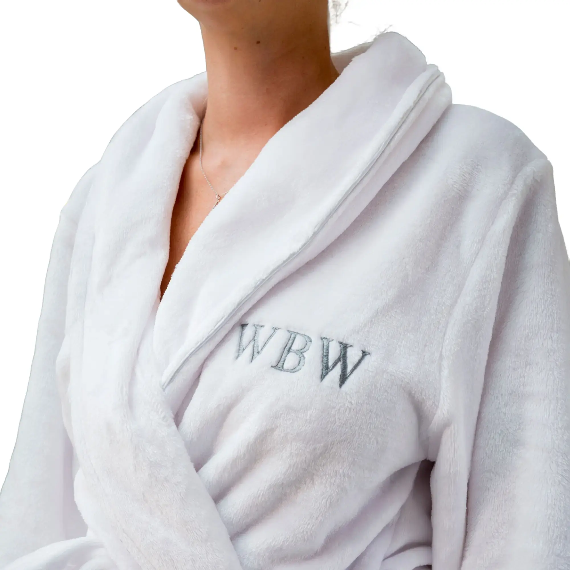 Aztex Supersoft Dressing Gown, Personalise With a Short Name or Initials