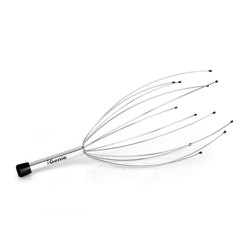 The Genie Metal Scalp Massager Tool Handheld Head Scratchers for Head Neck Scalp Stress Relief Release Relax Relieve Head Pressure Stainless Steel Body Care Lightweight 4