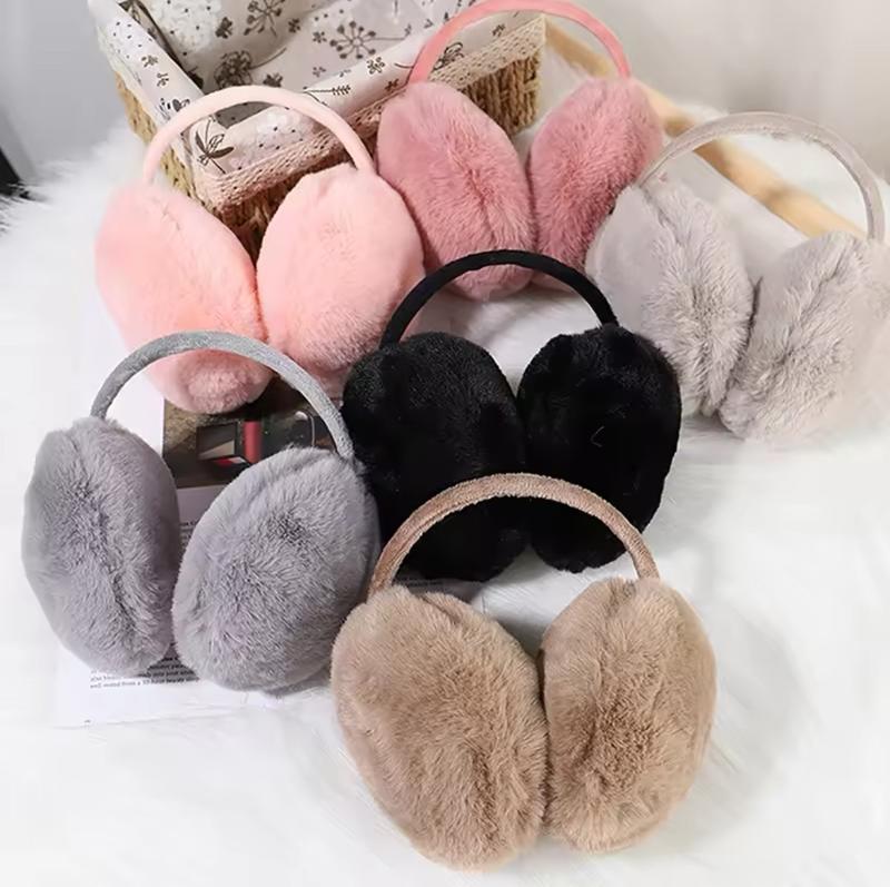 Product Introduction of Pink Fluffy Earmuffs for Kids - Winter Fashion Accessories 3