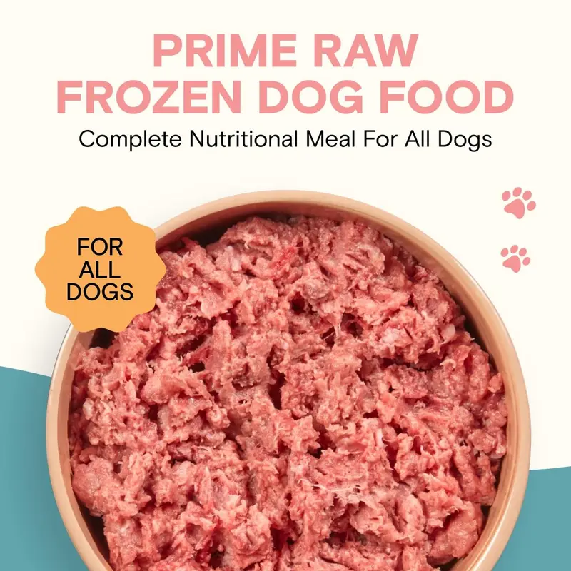 Prime Raw Frozen Dog Food-Mixed Meat Complete Nutritional Meal for All Dogs-Additive Free 80/10/10 Diet-Available in 13 Flavours-454 gm 2