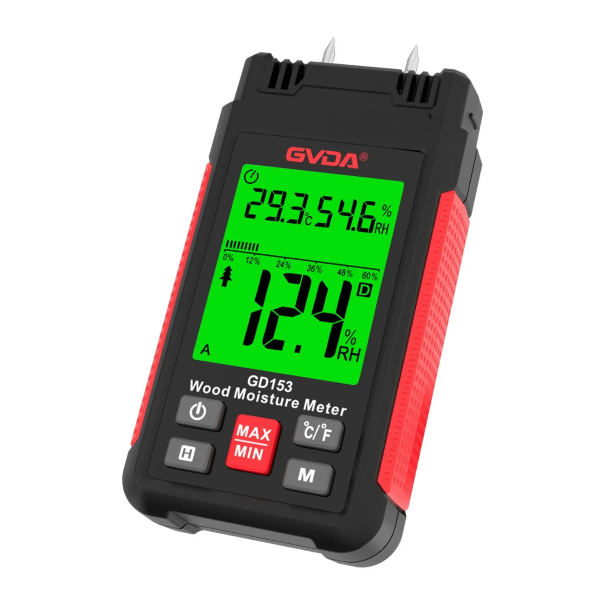 Digital Wood Moisture Meter - Accurate Timber, logs & Concrete Measurement