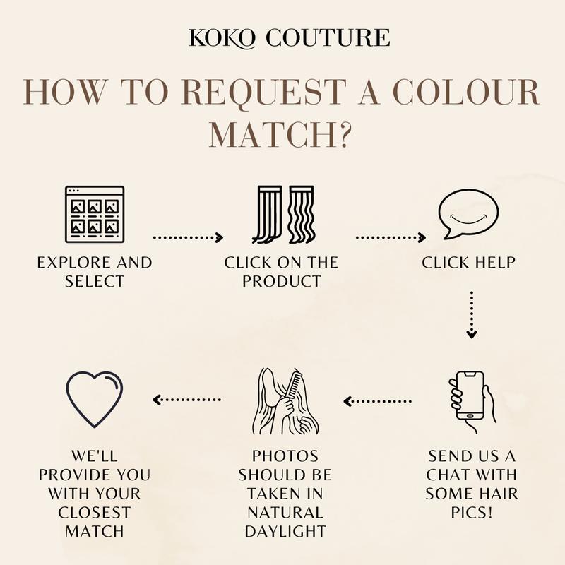Koko Couture Valentine's Short One Piece Clip in Hair Extension Bundle - 18 Inch Straight and 16 Inch Curly Hairpieces 2