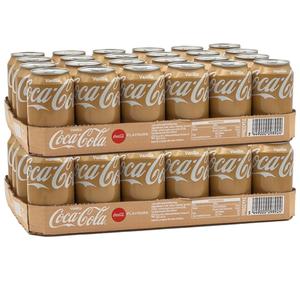 Coca-Cola Vanilla Flavoured Soft Drink Can 330ml - Pack of 48 - Sweet & Refreshing, Ideal for Parties & Home Use
