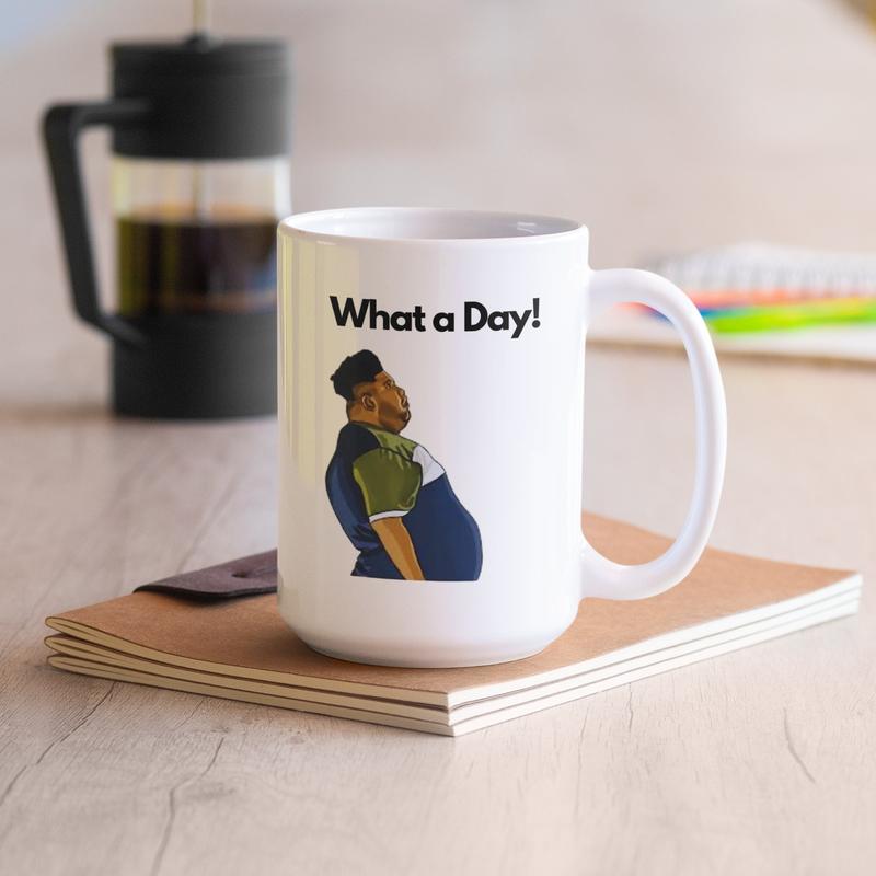 What a day mug, harvey price , funny gift, meme mug ,joke present,  White Glossy Mug , Mug present, Perfect for Coffee and Tea mug  obsession Ceramic Drinkware 0