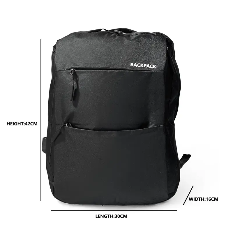 Nylon Laptop Backpack with Zip Closure, Lightweight & Sturdy Build, 20L Capacity for Travel, School and Work 5