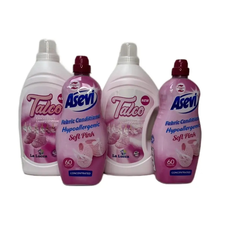 Detergent and Softener Bundle x4 for Household Use Lalucca and Asevi 1