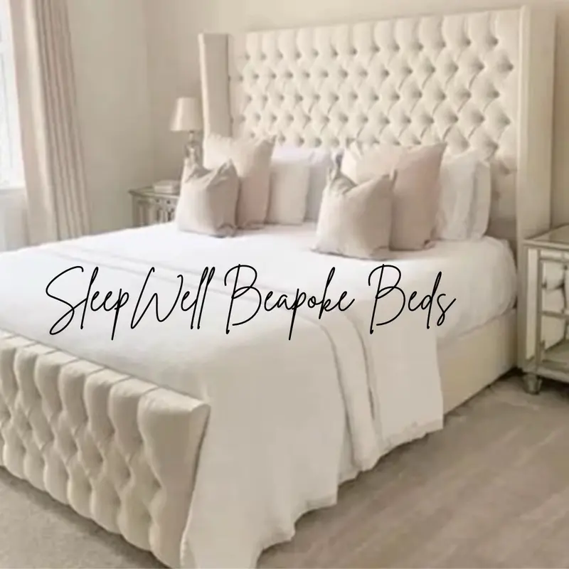 Wingback Chesterfield Bed Frame with Ottoman Storage - Available in Many Colors and Sizes 7