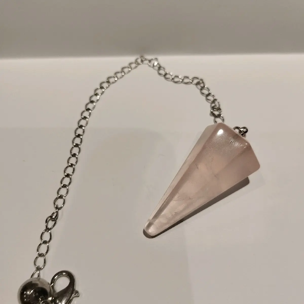 Rose quartz pendulum