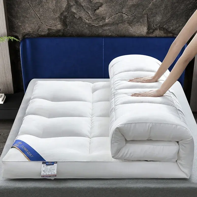 Hotel Quality 10CM Microfiber Mattress Topper with Straps - 4 Inch Deep - Single/Small Double/Double King/Super King Sizes Available