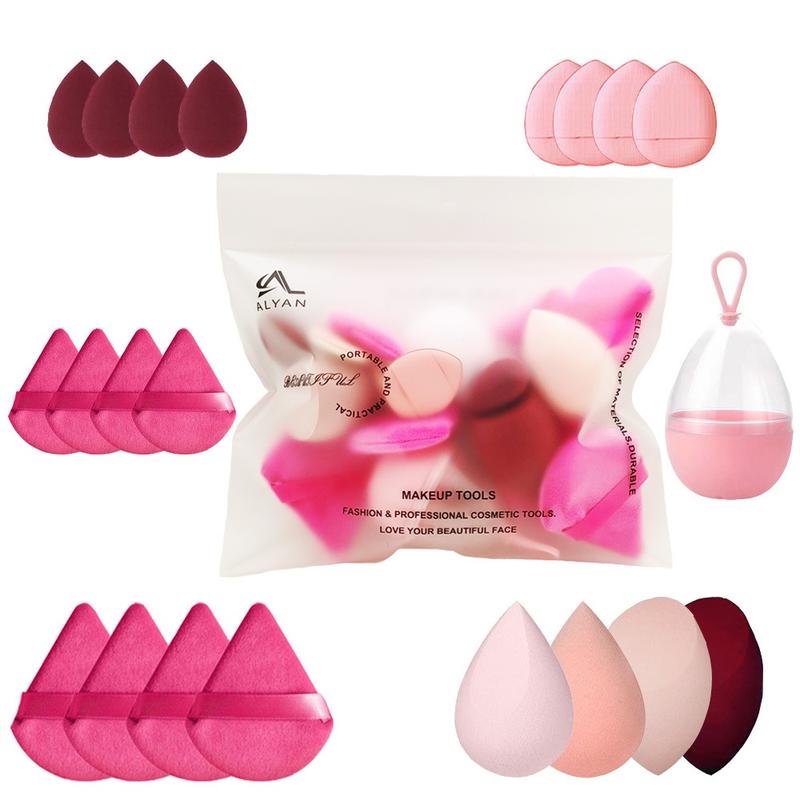 Makeup Sponge 7 Pcs Set for Liquid, Cream, and Powder, Enhanced Make Up Application, Ideal Gift,Multi-colored 4