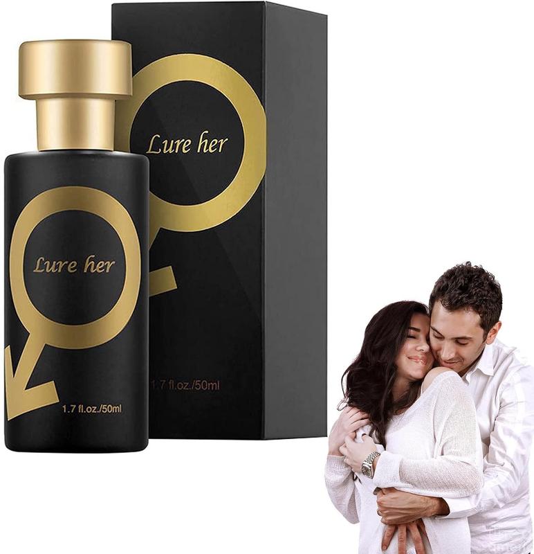 Lure Her Perfume for Men, 50ml Golden Lure Pheromone Men Perfume, Pheroman Cologne for Men, Make You More Attractive 0