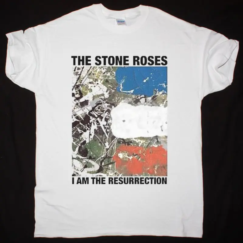 The Stone Roses I Am The Resurrection New White T Shirt Y2K Style Cute Casual Y2K Women's Cotton Tee with Sassy Design Top Womenswear