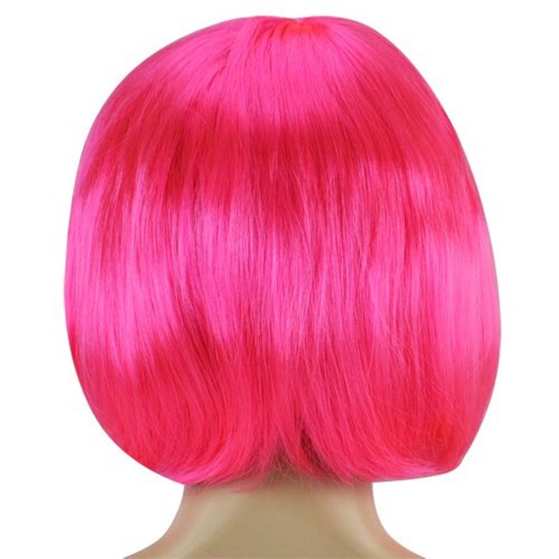 ** SALE** WIG PINK LADIES WOMENS FASHION SHORT BOB STYLE WIG FANCY DRESS UP HEN BIRTHDAY PARTY COSPLAY HOUSE WARMING DISCO SEXY HALLOWEEN ACCESSORY 2